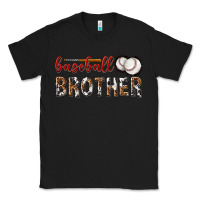 Black baseball brother with leopard Classic Tee - texasbilliewilder