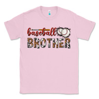 Bubblegum Pink baseball brother with leopard Classic Tee - texasbilliewilder