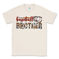 Natural baseball brother with leopard Classic Tee - texasbilliewilder