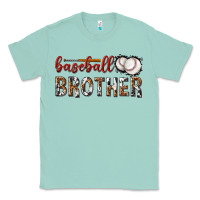 Seafoam baseball brother with leopard Classic Tee - texasbilliewilder