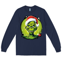Navy Grinch Long Sleeve Tee - Unal Design
