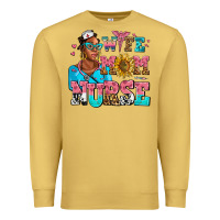Antique Gold afro wife mom nurse Premium Sweatshirt - AdoDesignShop