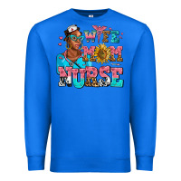 True Royal afro wife mom nurse Premium Sweatshirt - AdoDesignShop