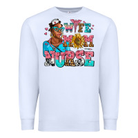 White afro wife mom nurse Premium Sweatshirt - AdoDesignShop
