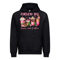Black fueled by jesus and coffee Urban Hoodie - MaliasSmallBusiness