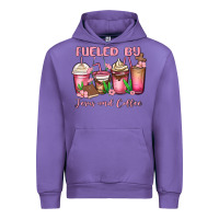 Tulip fueled by jesus and coffee Urban Hoodie - MaliasSmallBusiness