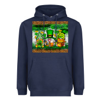 Navy St. Patrick's Day gnomies tumbler St. Patricks Day Heavyweight Hoodie - Neo Western