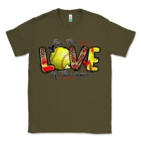 Army Green for the love of the game softball Classic Tee - Zillion Design Studio