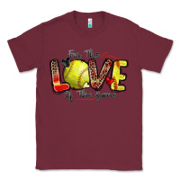 Burgundy for the love of the game softball Classic Tee - Zillion Design Studio