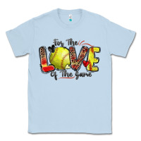 Dusty Blue for the love of the game softball Classic Tee - Zillion Design Studio