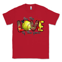 Red for the love of the game softball Classic Tee - Zillion Design Studio