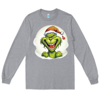 Heather Grey Grinch Long Sleeve Tee - Unal Design