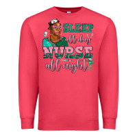 Cardinal afro  nurse sleep all day nurse all night Premium Sweatshirt - AdoDesignShop
