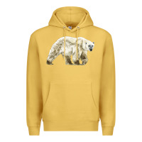 Antique Gold Polar Bear Premium Hoodie - LillyAllenDesigns
