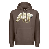 Coffee Polar Bear Premium Hoodie - LillyAllenDesigns