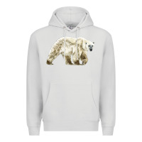 Dove Grey Polar Bear Premium Hoodie - LillyAllenDesigns