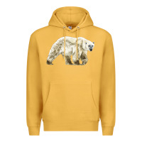 Mustard Polar Bear Premium Hoodie - LillyAllenDesigns