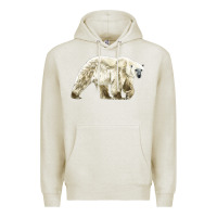 Oatmeal Heather Polar Bear Premium Hoodie - LillyAllenDesigns