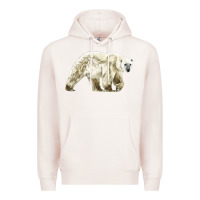 Pale Pink Polar Bear Premium Hoodie - LillyAllenDesigns
