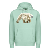 Seafoam Polar Bear Premium Hoodie - LillyAllenDesigns