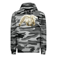 Slate Camo Polar Bear Premium Hoodie - LillyAllenDesigns