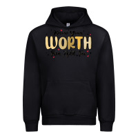 Black know your worth Urban Hoodie - MaliasSmallBusiness