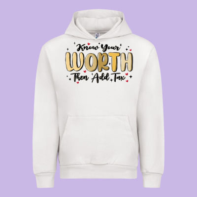 Know Your Worth Urban Hoodie Designed By Maliassmallbusiness