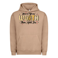 Pigment Burro know your worth Urban Hoodie - MaliasSmallBusiness