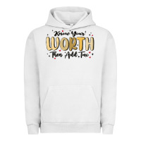 Pigment Lunar Rock know your worth Urban Hoodie - MaliasSmallBusiness
