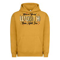 Pigment Peanut Butter know your worth Urban Hoodie - MaliasSmallBusiness