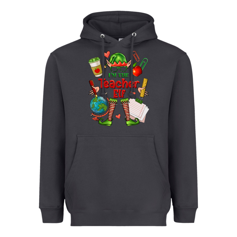 Im The Teacher Elf Heavyweight Hoodie by FaDigitalArtStudio | Teevron