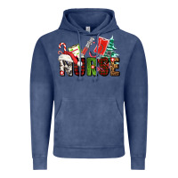 Vintage Denim Christmas nurse Vintage Hoodie - AdoDesignShop