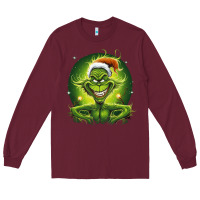 Burgundy Grinch Long Sleeve Tee - Unal Design