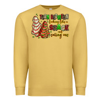 Antique Gold torn between looking like a snack and eating one Premium Sweatshirt - AdoDesignShop