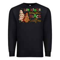 Black torn between looking like a snack and eating one Premium Sweatshirt - AdoDesignShop