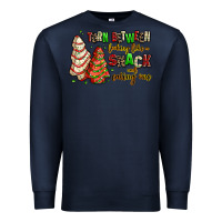 Navy torn between looking like a snack and eating one Premium Sweatshirt - AdoDesignShop