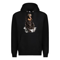 Black Malayan Sun Bear Premium Hoodie - LillyAllenDesigns