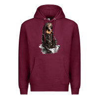 Burgundy Malayan Sun Bear Premium Hoodie - LillyAllenDesigns