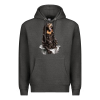 Charcoal Heather Malayan Sun Bear Premium Hoodie - LillyAllenDesigns