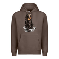 Coffee Malayan Sun Bear Premium Hoodie - LillyAllenDesigns