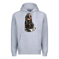 Heather Grey Malayan Sun Bear Premium Hoodie - LillyAllenDesigns