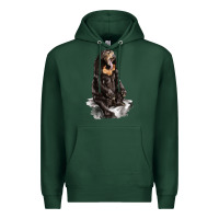 Sports Green Malayan Sun Bear Premium Hoodie - LillyAllenDesigns