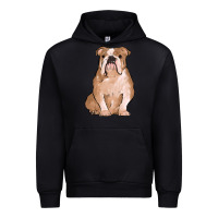 Black bulldog Urban Hoodie - MaliasSmallBusiness