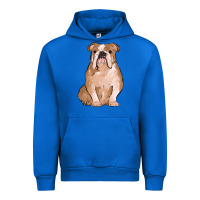 Cobalt bulldog Urban Hoodie - MaliasSmallBusiness
