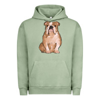 Pigment Oil Green bulldog Urban Hoodie - MaliasSmallBusiness