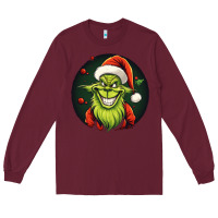 Burgundy Grinch Long Sleeve Tee - Unal Design