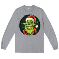 Heather Grey Grinch Long Sleeve Tee - Unal Design