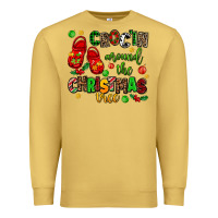Antique Gold Croc'in around the christmas tree Premium Sweatshirt - AdoDesignShop