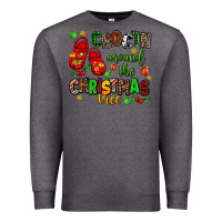 Charcoal Heather Croc'in around the christmas tree Premium Sweatshirt - AdoDesignShop