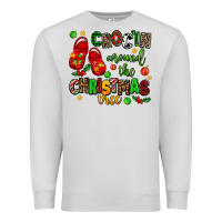 Dove Grey Croc'in around the christmas tree Premium Sweatshirt - AdoDesignShop
